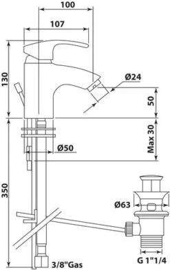 Mitigeur De Lavabo Access'O - ROLF -Salle De Bain Fournitures 12919 4