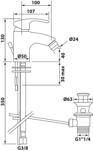 Mitigeur De Bidet Access'O - ROLF 2 Mitigeur De Bidet Access'O - ROLF â Image 2