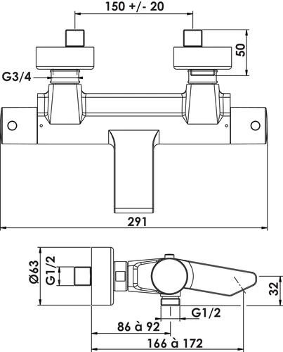 Thermostatique De Bain-douche Class'o - ROLF 2 Thermostatique De Bain-douche Class'o - ROLF – Image 2