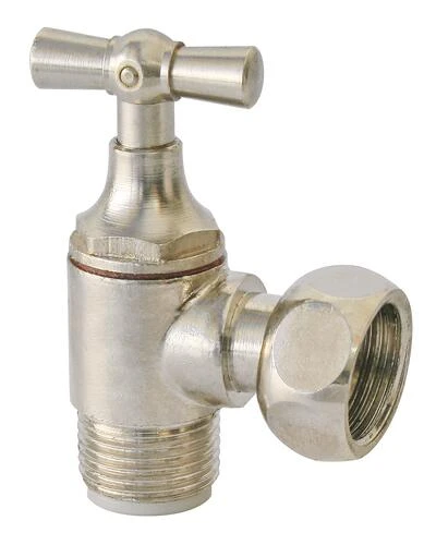 Robinet D'arrêt WC équerre Monobloc Nickelé - PRONORM 1 Robinet D'arrêt WC équerre Monobloc Nickelé - PRONORM