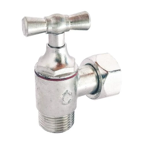 Robinet D'arrêt WC équerre Monobloc Nickelé - PRONORM 2 Robinet D'arrêt WC équerre Monobloc Nickelé - PRONORM – Image 2