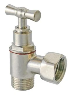 Robinet D'arrêt WC équerre à Presse étoupe Nickelé - PRONORM