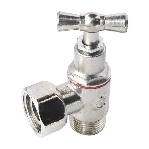 Robinet D'arrêt WC équerre à Presse étoupe Nickelé - PRONORM 2 Robinet D'arrêt WC équerre à Presse étoupe Nickelé - PRONORM – Image 2