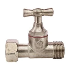 Robinet D'arrêt De Chasse WC Droit à Potence 6 Robinet D'arrêt De Chasse WC Droit à Potence -Salle De Bain Fournitures 156 44 3