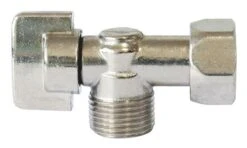 Robinet D'arrêt WC équerre à Boisseau Sphérique Nickelé - PRONORM