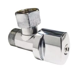 Robinet D'arrêt WC équerre à Boisseau Sphérique Chromé - PRONORM