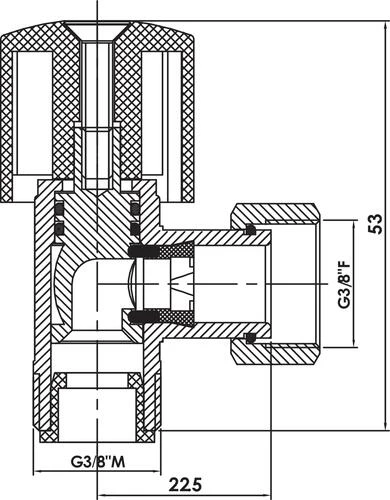 Robinet D'arrêt WC équerre à Boisseau Sphérique Chromé - PRONORM 2 Robinet D'arrêt WC équerre à Boisseau Sphérique Chromé - PRONORM – Image 2
