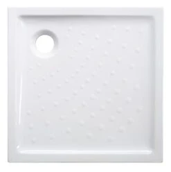 Receveur De Douche Céramique Extra-plat 6 Cm Blanc 80x80cm