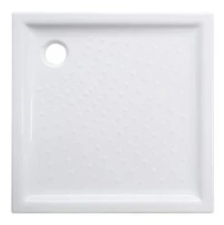 Receveur De Douche Céramique Extra-plat 6 Cm Blanc 90x90cm