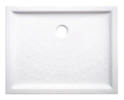 Receveur De Douche Céramique Extra-plat 6 Cm Blanc 80x100cm