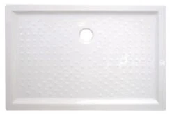 Receveur De Douche Céramique Extra-plat 6 Cm Blanc 80x120cm