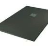 Receveur De Douche Résine De Synthèse Mina Gris Anthracite 100x120 - ELMER