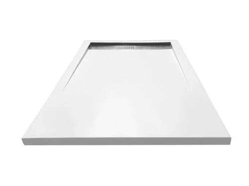 Receveur De Douche Caniveau Résine De Synthèse Kori Blanc 90x140 - ELMER 1 Receveur De Douche Caniveau Résine De Synthèse Kori Blanc 90x140 - ELMER