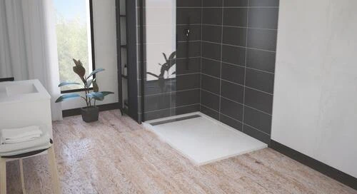 Receveur De Douche Caniveau Résine De Synthèse Kori Blanc 90x140 - ELMER 2 Receveur De Douche Caniveau Résine De Synthèse Kori Blanc 90x140 - ELMER – Image 2