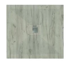 Receveur De Douche Résine De Synthèse Recea Nature Bois 80x80 - ELMER