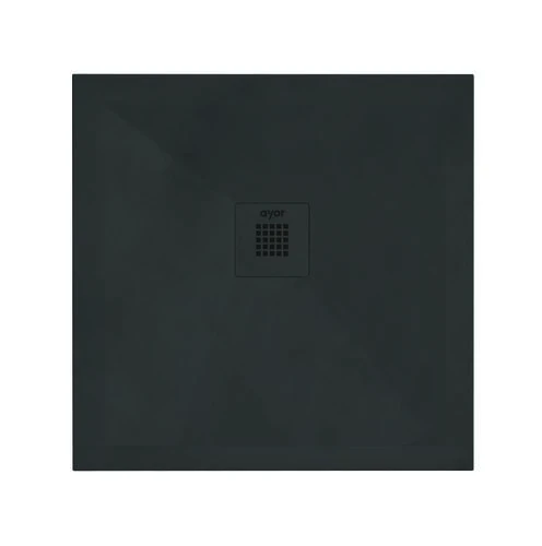 Receveur De Douche Résine De Synthèse Recea Noir 90x90 - ELMER 1 Receveur De Douche Résine De Synthèse Recea Noir 90x90 - ELMER