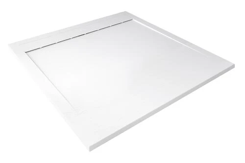 Receveur De Douche Caniveau Résine De Synthèse Runa Blanc 90x90 - ELMER 1 Receveur De Douche Caniveau Résine De Synthèse Runa Blanc 90x90 - ELMER