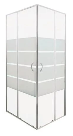 Paroi De Douche Accès D'angle80cm Profilés Chromés Eris 2 - ELMER