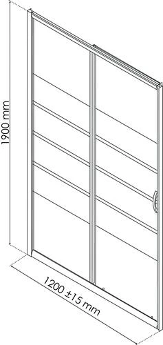 Paroi De Douche 2 Volets Coulissants 120cm Profilés Chromés Eris 2 - ELMER 3 Paroi De Douche 2 Volets Coulissants 120cm Profilés Chromés Eris 2 - ELMER – Image 3