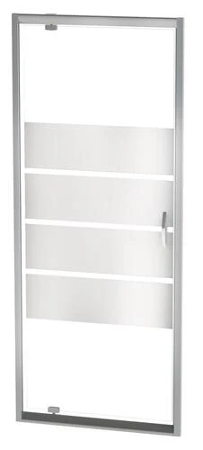 Paroi De Douche Porte Pivotante 90cm Profilés Chromés Eris 2 - ELMER