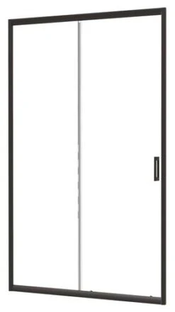 Paroi De Douche Porte Coulissante Profilés Noirs Concept'o 140cm - ELMER