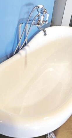 Baignoire îlot Acrylique Blanc Pattes De Lion - ELMER -Salle De Bain Fournitures 202510202 7