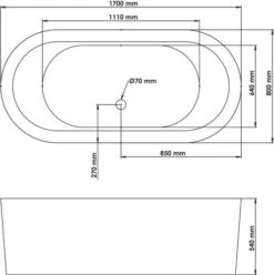 Baignoire îlot Acrylique Blanc - ELMER 11 Baignoire îlot Acrylique Blanc - ELMER -Salle De Bain Fournitures 202510203 5