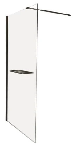 Écran De Douche Fixe Profilé Noir Versus 90cm - ELMER