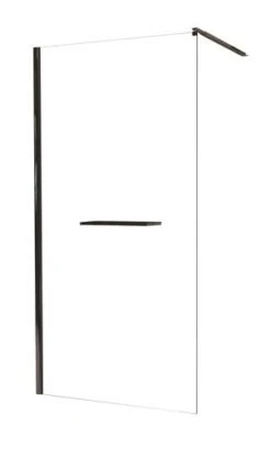 Écran De Douche Fixe Profilé Noir Versus 100cm - ELMER
