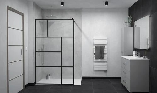 Écran De Douche Fixe Temper 120cm - ELMER 3 Écran De Douche Fixe Temper 120cm - ELMER – Image 3