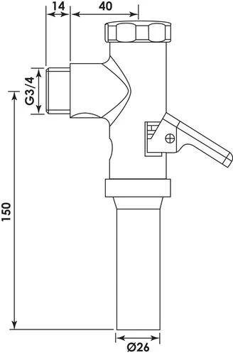 Robinet De Chasse Temporise Schellomat - SCHELL 2 Robinet De Chasse Temporise Schellomat - SCHELL – Image 2