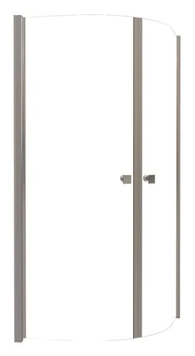 Paroi De Douche Quart De Cercle Verre Transparent Selyna 90cm - ELMER 1 Paroi De Douche Quart De Cercle Verre Transparent Selyna 90cm - ELMER