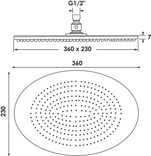 Pomme De Tête Ovale Extra-plate 360x230mm 2 Pomme De Tête Ovale Extra-plate 360x230mm – Image 2