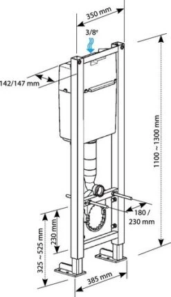 Bâti-chasse Universel GT à Commande Déportée 5 Bâti-chasse Universel GT à Commande Déportée -Salle De Bain Fournitures 3122S 3