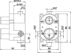 Mitigeur De Douche à Encastrer Nu - ROLF -Salle De Bain Fournitures 3305 4