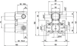 Thermostatique De Douche à Encastrer Nu - ROLF -Salle De Bain Fournitures 3310 4