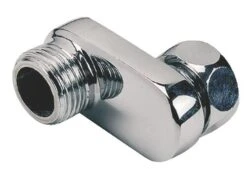 Raccord Laiton Chromé Contre Coudé Extra Plat Excentre 25- Mâle 15/21- écrou 15/21