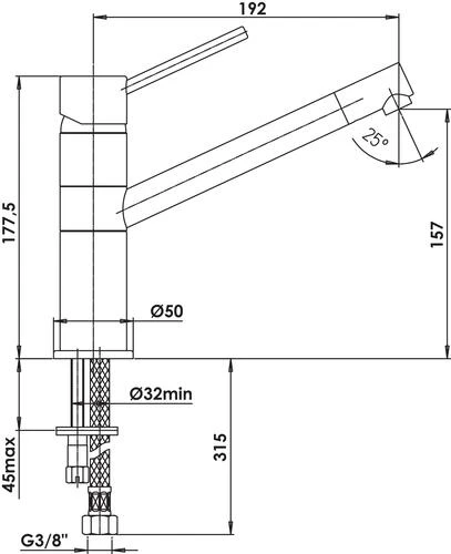 Mitigeur D'évier Ori'O - ROLF 2 Mitigeur D'évier Ori'O - ROLF – Image 2