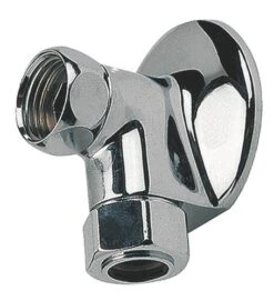 Coude Applique Laiton Chromé Avec écrou Prisonnier F20/27