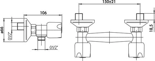 Mélangeur De Douche Senso Classic Chromé 2 Mélangeur De Douche Senso Classic Chromé – Image 2