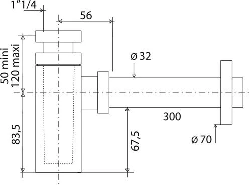 Siphon De Lavabo Design Carré 2 Siphon De Lavabo Design Carré – Image 2