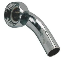 Raccord 2 Pièces Coude Laiton Chromé ø14