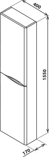 Colonne VELOURS à Suspendre Gris - BATHROOM THERAPY 3 Colonne VELOURS à Suspendre Gris - BATHROOM THERAPY – Image 3