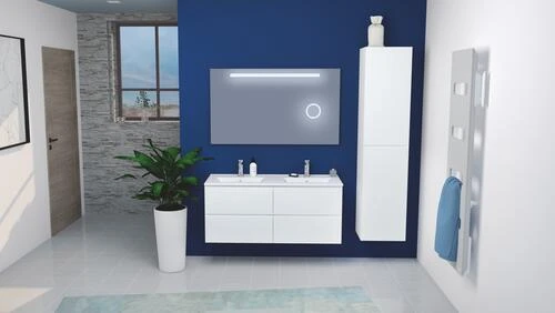 Colonne PANADURA à Suspendre Blanc Mat - BATHROOM THERAPY 2 Colonne PANADURA à Suspendre Blanc Mat - BATHROOM THERAPY – Image 2