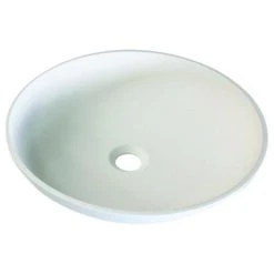 Vasque à Poser Solid Surface ø42cm Cafe Creme