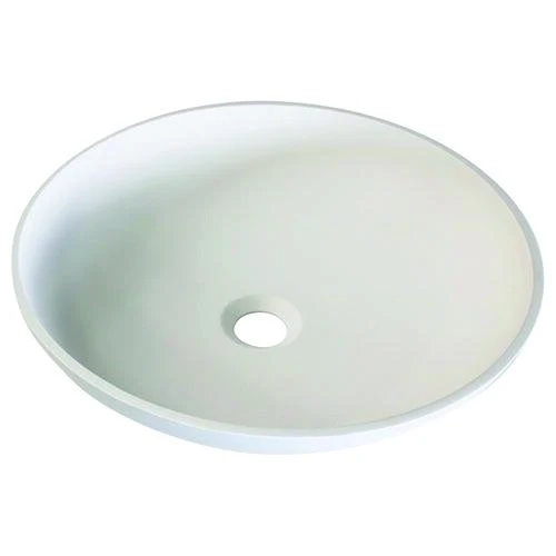 Vasque à Poser Solid Surface ø42cm Cafe Creme 1 Vasque à Poser Solid Surface ø42cm Cafe Creme