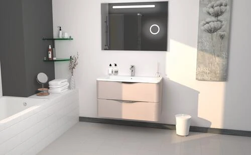 Meuble MANNAR à Suspendre 90 Cm Nude - BATHROOM THERAPY 2 Meuble MANNAR à Suspendre 90 Cm Nude - BATHROOM THERAPY – Image 2