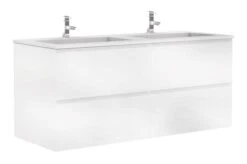 Meuble PANADURA à Suspendre 120 Cm Blanc Brillant - BATHROOM THERAPY