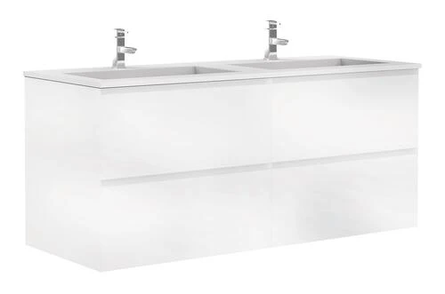 Meuble PANADURA à Suspendre 120 Cm Blanc Brillant - BATHROOM THERAPY 1 Meuble PANADURA à Suspendre 120 Cm Blanc Brillant - BATHROOM THERAPY