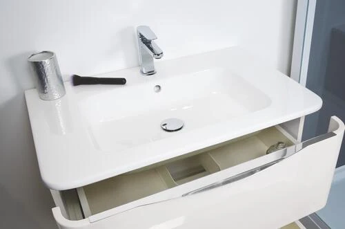 Meuble MANNAR à Suspendre 90 Cm Blanc - BATHROOM THERAPY 4 Meuble MANNAR à Suspendre 90 Cm Blanc - BATHROOM THERAPY – Image 4